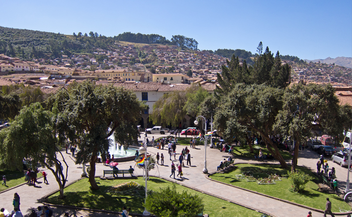 Cusco Sights View from the Chocomuseo