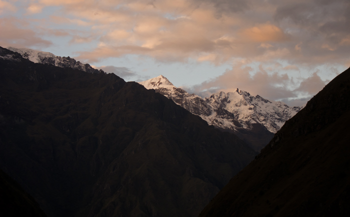 Inca Trail Day 1 Campsite Mountain Sunset