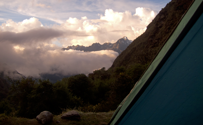 Inca Trail Day 2 View from Our Tent