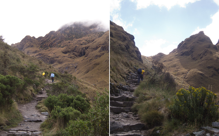 Inca Trail Day 2 Climbing Dead Womans Pass