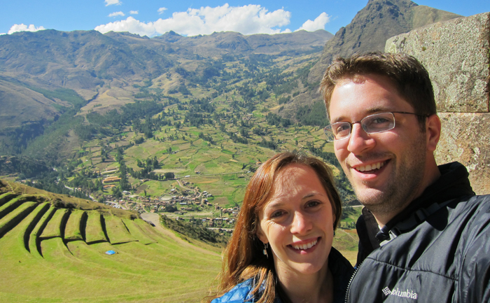 Sacred Valley Pisac Ruins Sonja and Garren selfie