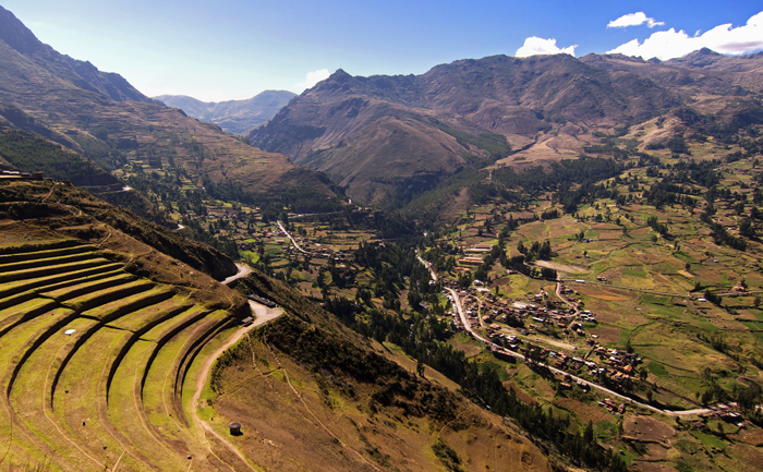 Sacred Valley View from Pisac Ruins