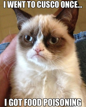 Tips for Cusco - Grumpy Cat went to Cusco once... he got food poisoning