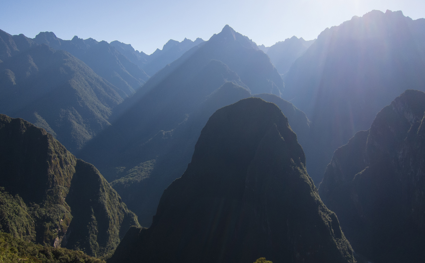 Inca Trail Day 4 Machu Picchu Sunrise Light Beams