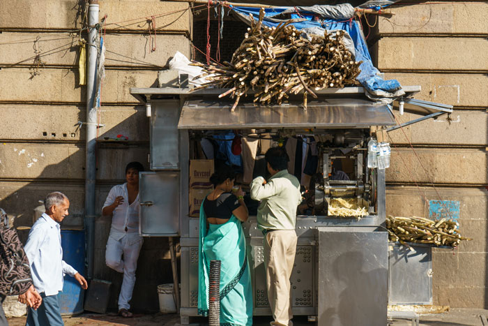 Sugar cane juice, Mumbai, India