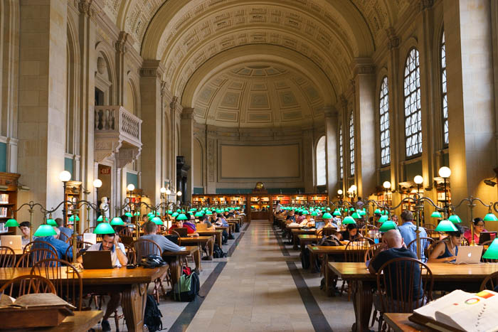 Boston Business Travel Guide - Boston Public Library Reading Room